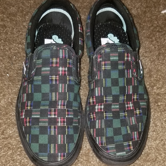 plaid and checkered vans